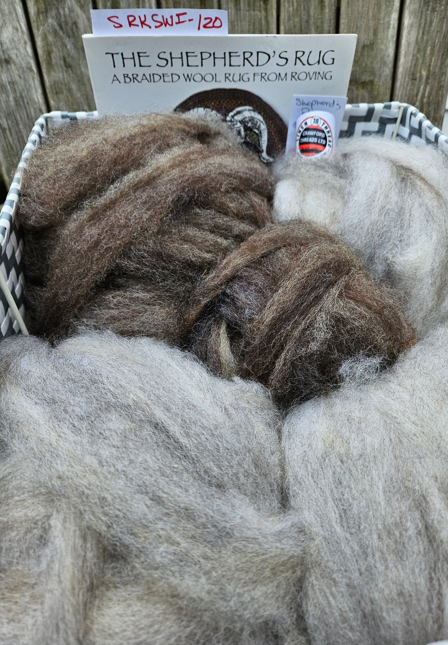 Braided Rug Kit - Gray/Silver Swirl SRK-SWI-120