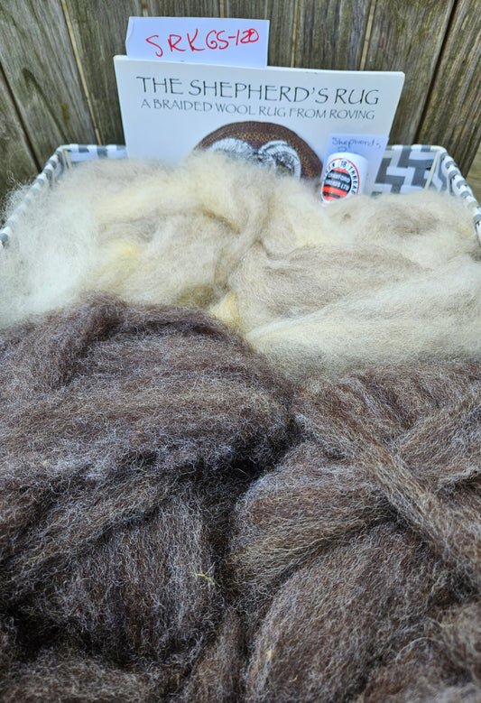 Braided Rug Kit - BRK-125 Gray-White