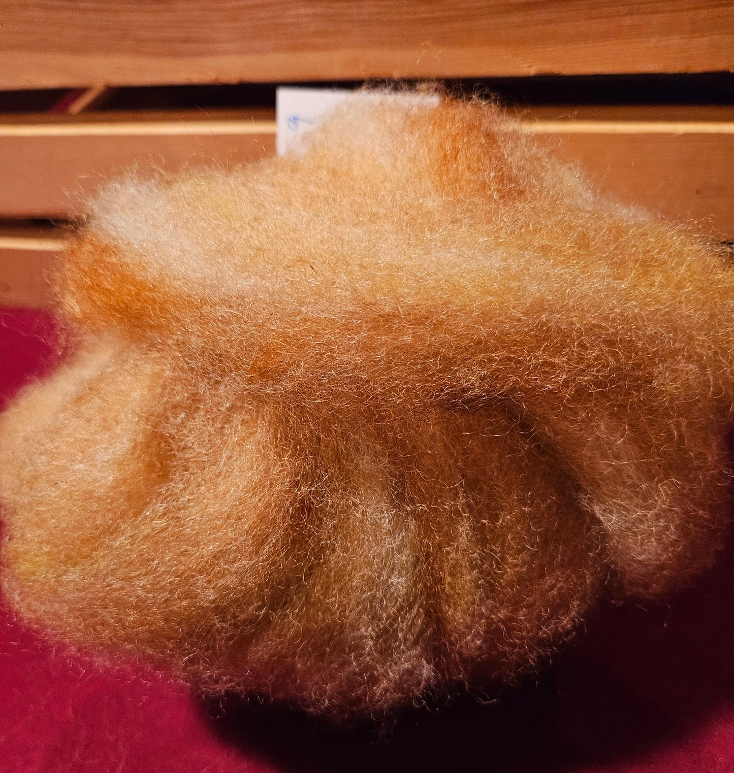 Roving RMS-7 100% Romney Marigold Swirl- 1.3 ounces