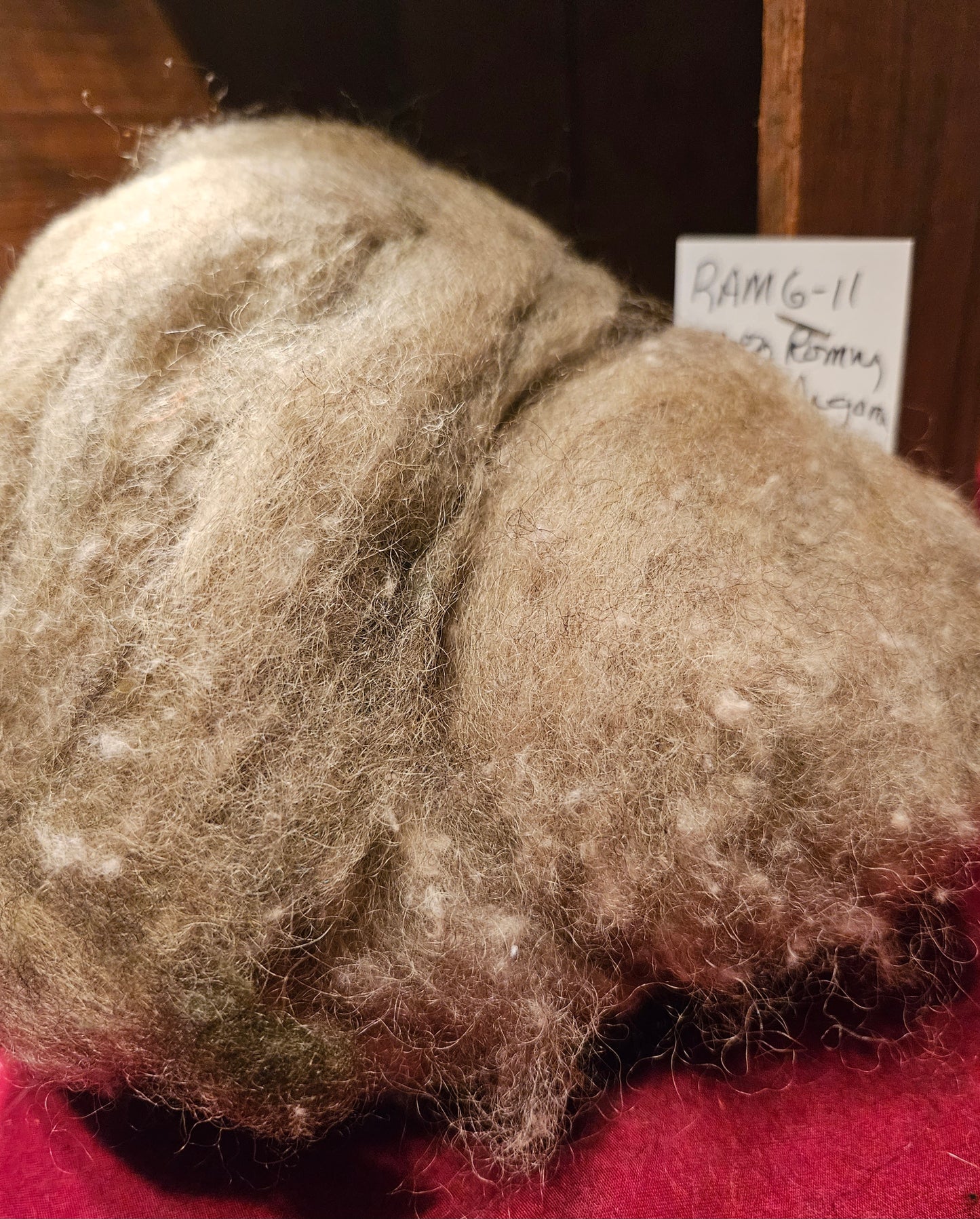 Farm Raised Romney Sheep Wool and Angora blended 70/30 Sea Foam Green Very Soft Handspinner Ready