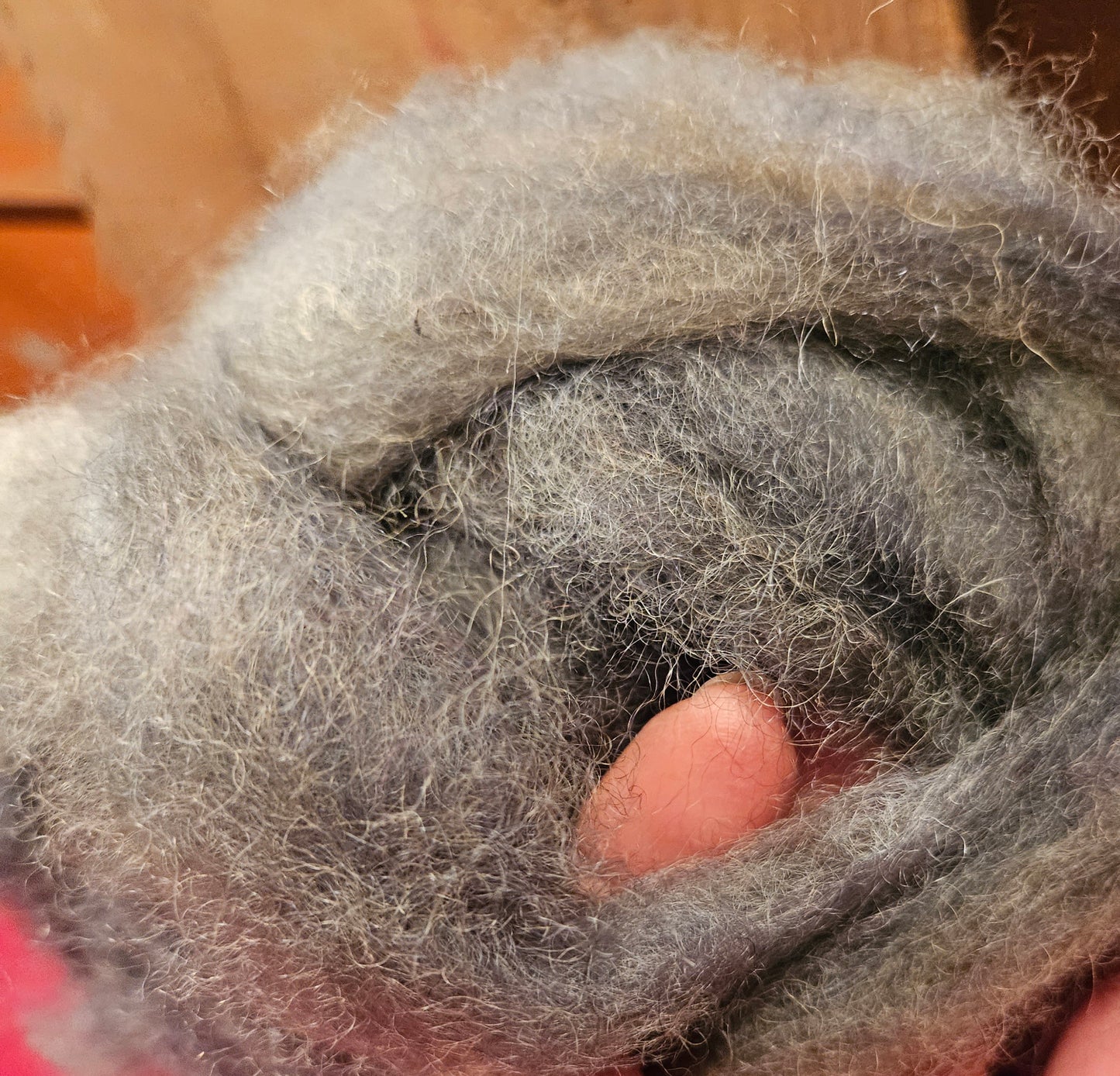 Roving RSFS-18 Sea Green&Blue w/ hint Violet 100% Romney 3.8 ounces