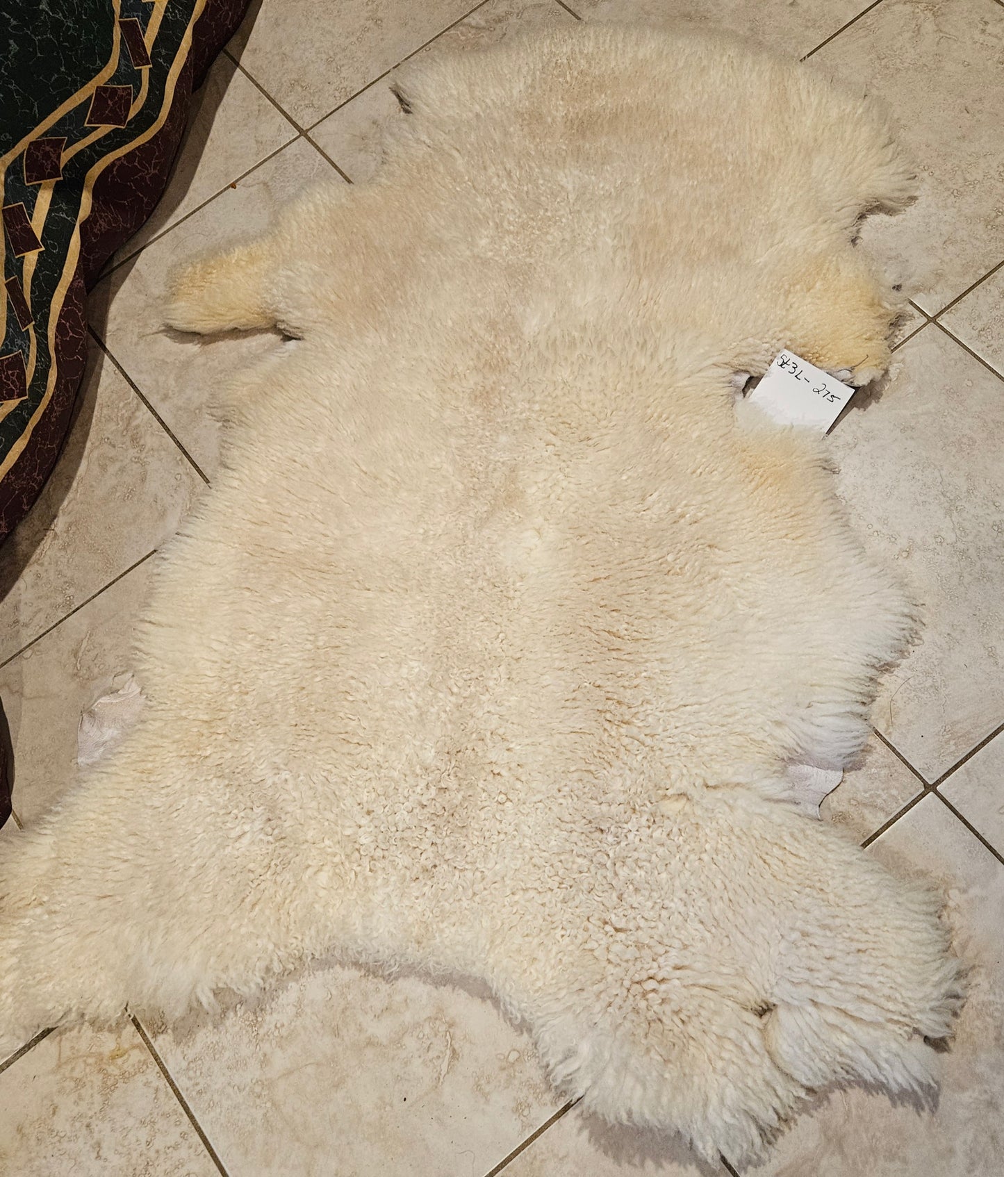 Sheepskin White Soft Romney ST3L275 34x23.5"