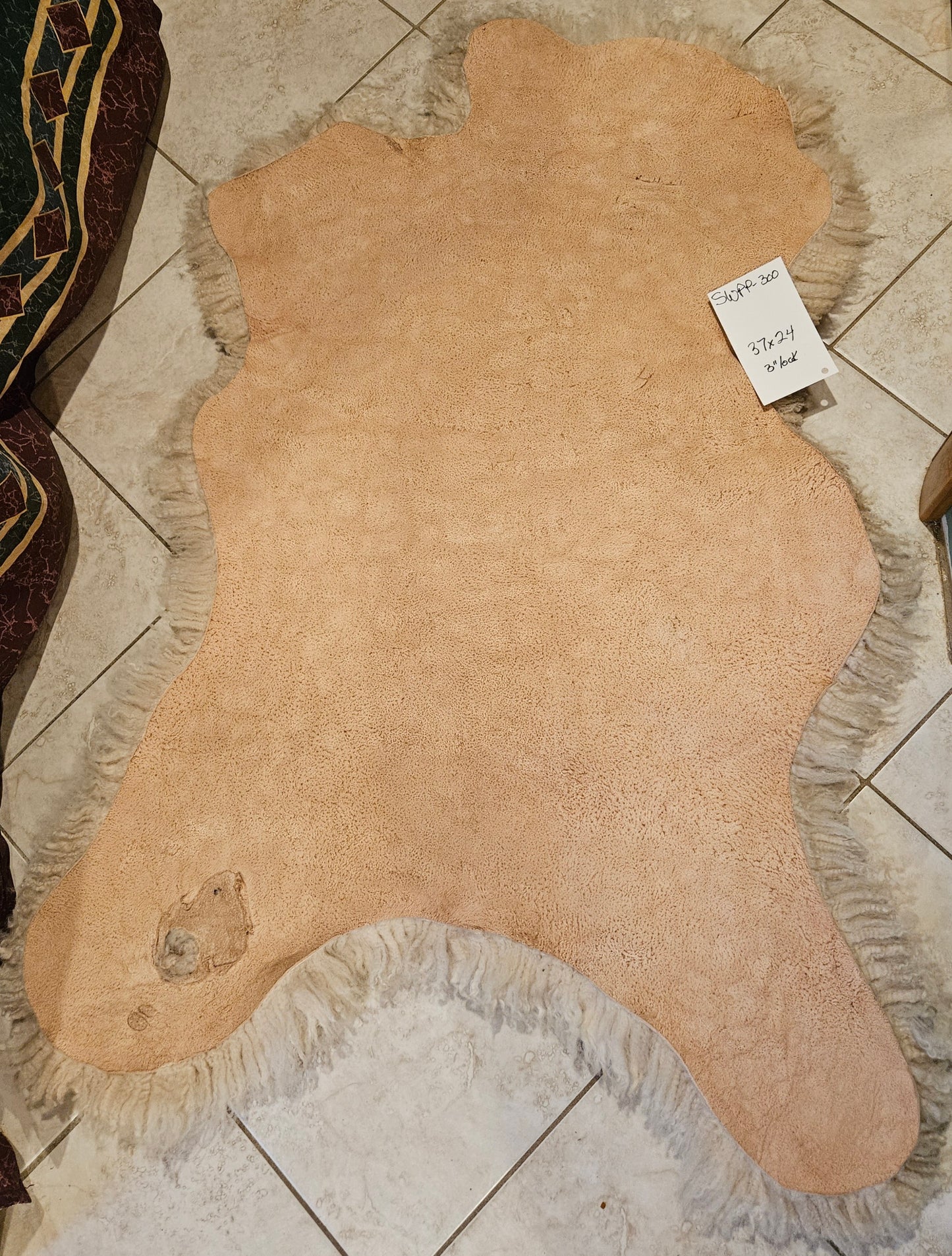 Sheepskin Champaign Romney SWPP-300 -37" x 24"