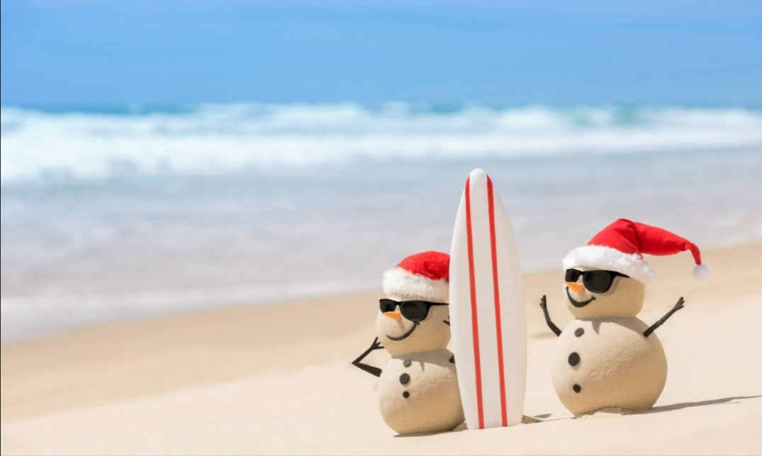 Snowmen On the Beach FIBER ADVENT CALENDER