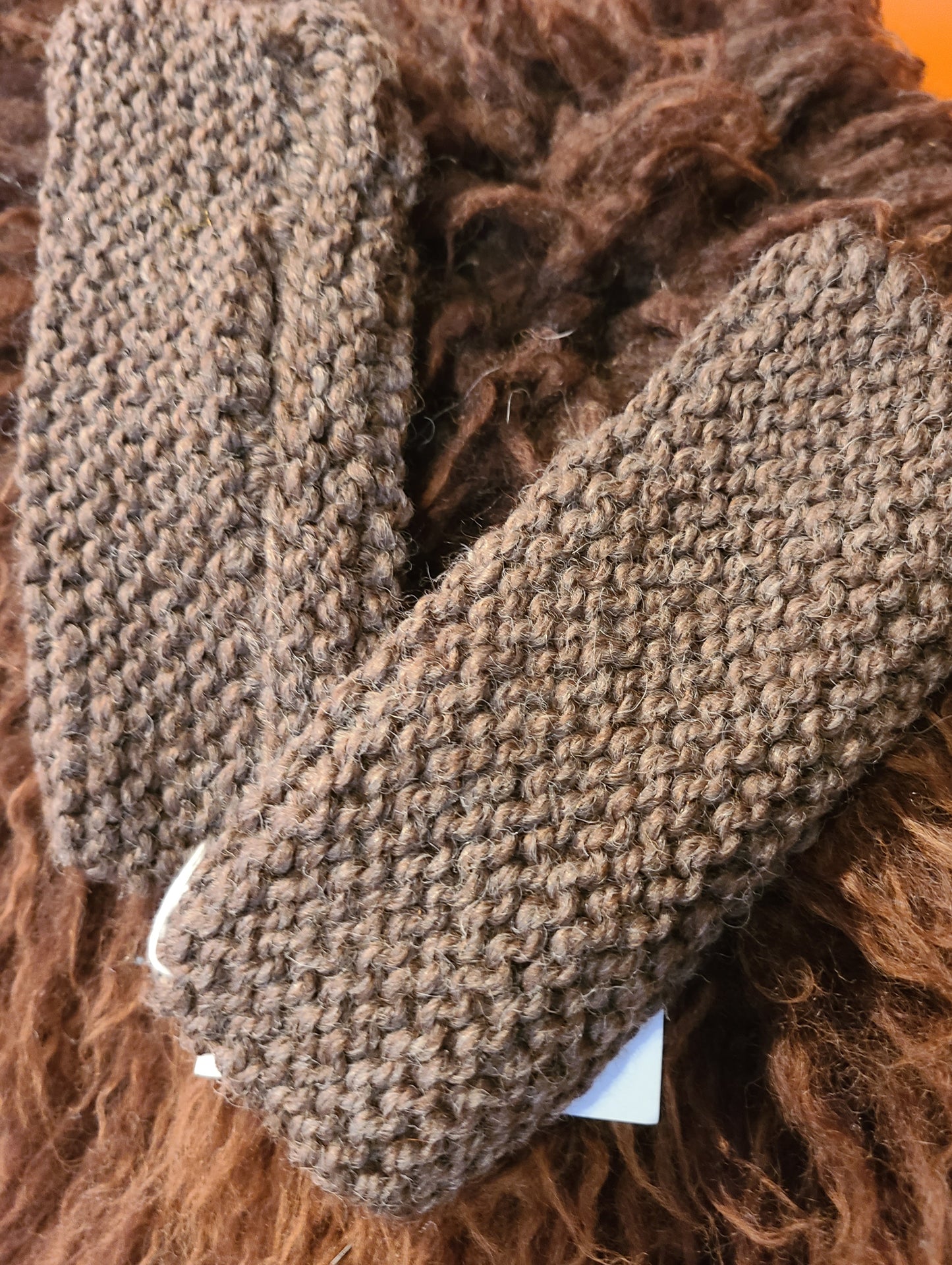 Handknit Fingerless Mitts- Handspun Romney Wool Dark Gray - Women's or Large Child- 3" cuff
