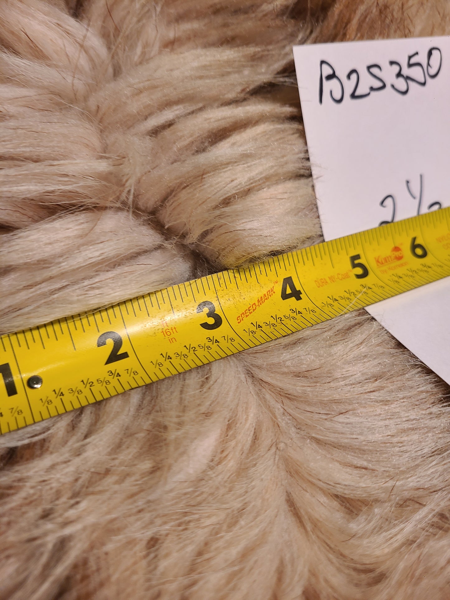Sheepskin Colorful Brown- Black Hair- Wool pelt - 40 x 28 B2S350