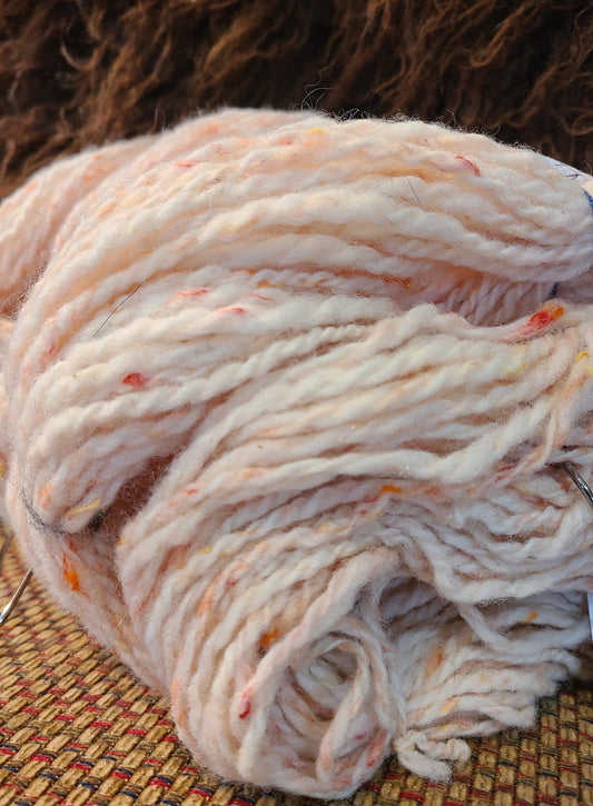 Handspun Shetland Recycled Silk -Glitz 8.9 ounces- 161 yards