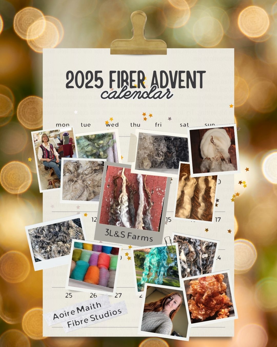 Snowmen On the Beach FIBER ADVENT CALENDER