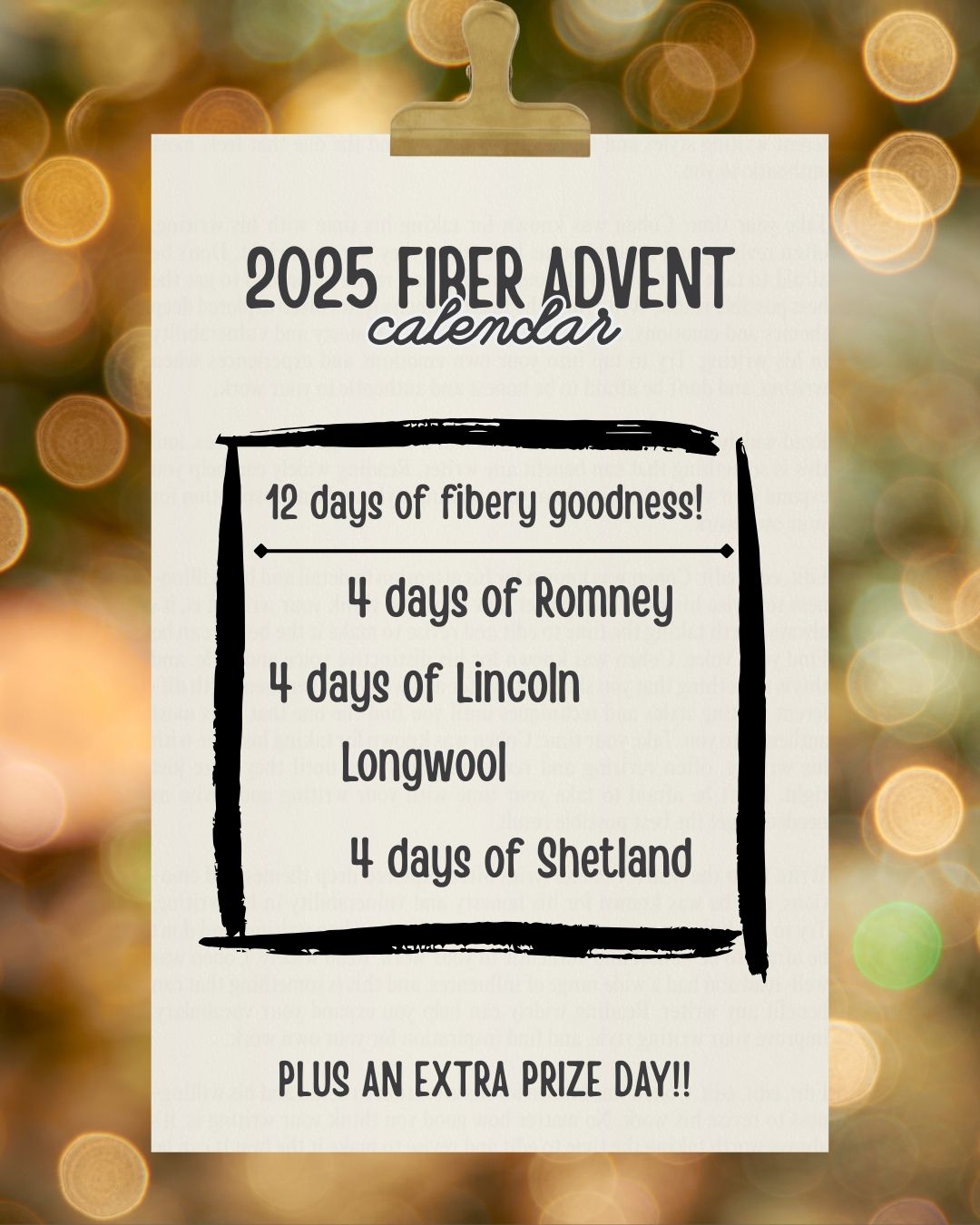 Snowmen On the Beach FIBER ADVENT CALENDER