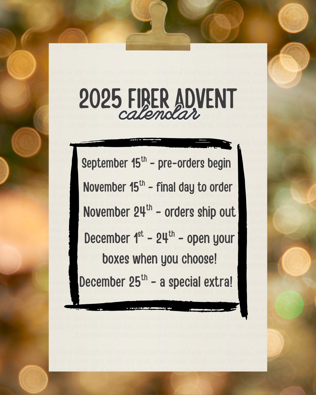 Snowmen On the Beach FIBER ADVENT CALENDER