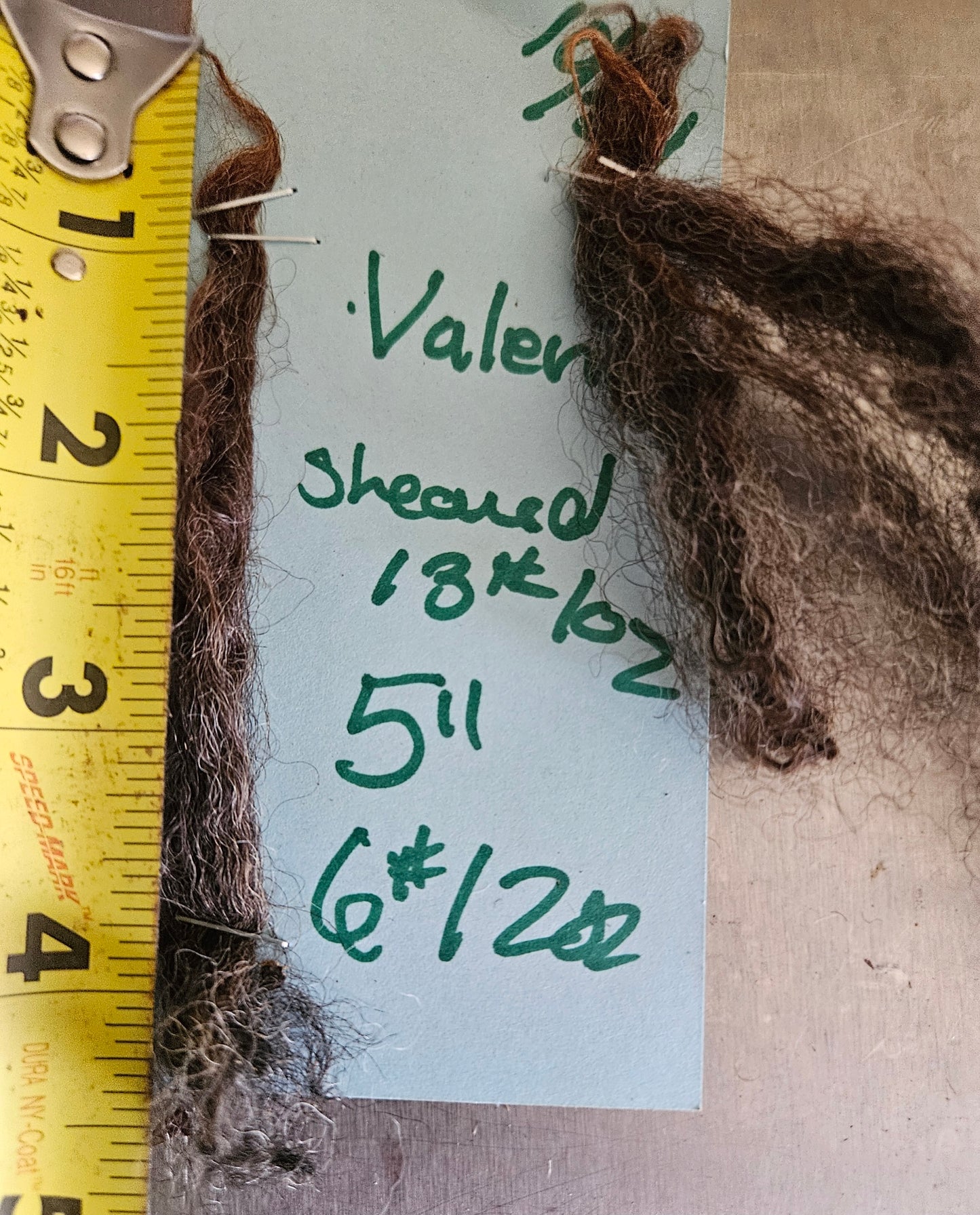 Raw Fleece Iron Gray Romney 3LValerie
