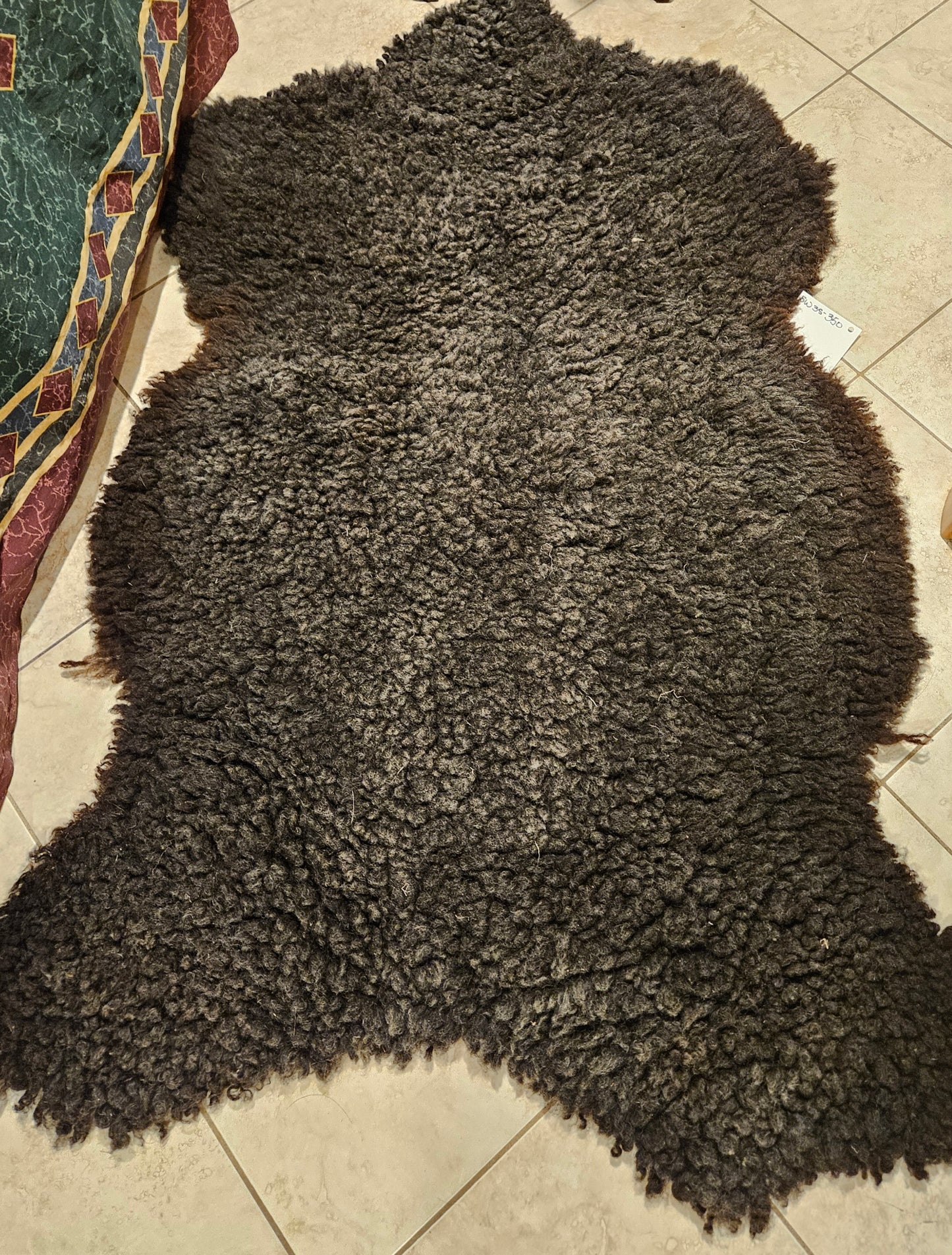 Sheepskin SW3S-350 Black Romney Sheepskin 43 x 30