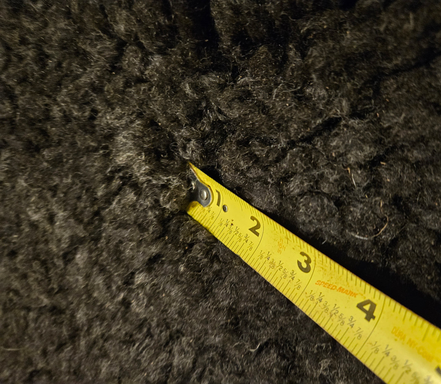 Sheepskin SW3G-350 Black Romney Sheepskin 40 x 28 1/2