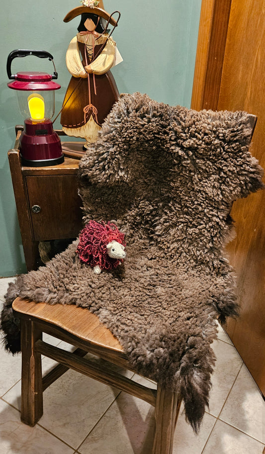 Sheepskin SW1-275 Silver Gray Romney Sheepskin 32 x 22