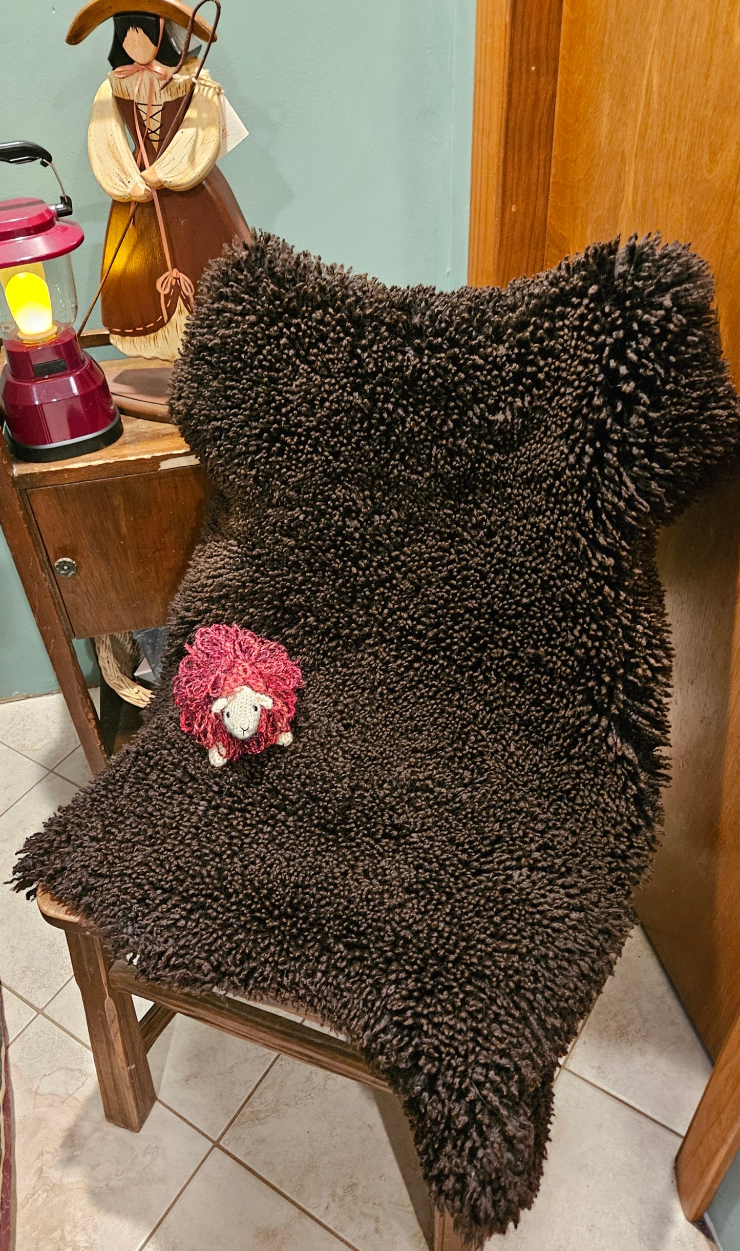 Sheepskin Black Romney ST2-300 35"x 25.5""