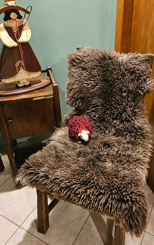 Sheepskin Silver Gray Soft Romney STBG-275