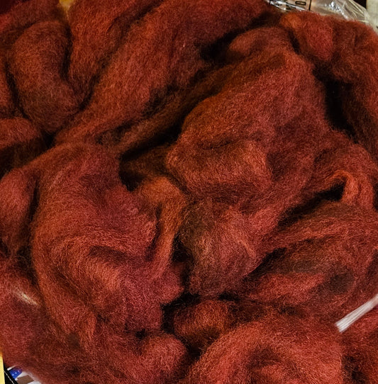 BRoving Antique Santa 100% Romney RRLicorice- 4 ounces