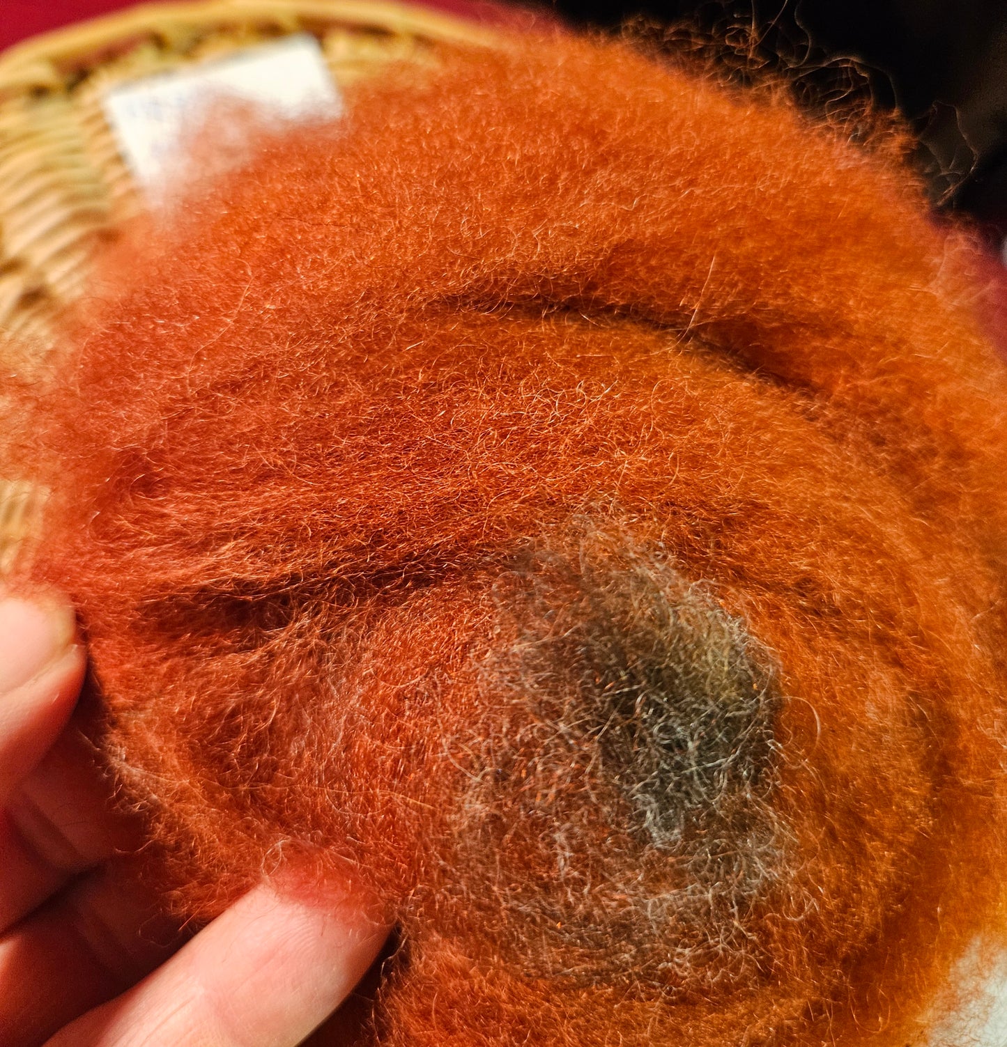 BRoving Rust Swirl 100% Romney RRBS-3 0.5 ounces