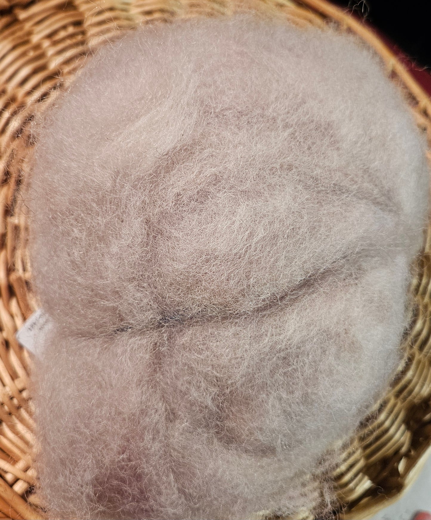 BNRoving Dyed w/ Logwood 100% Romney RRL7- 1.4 ounces