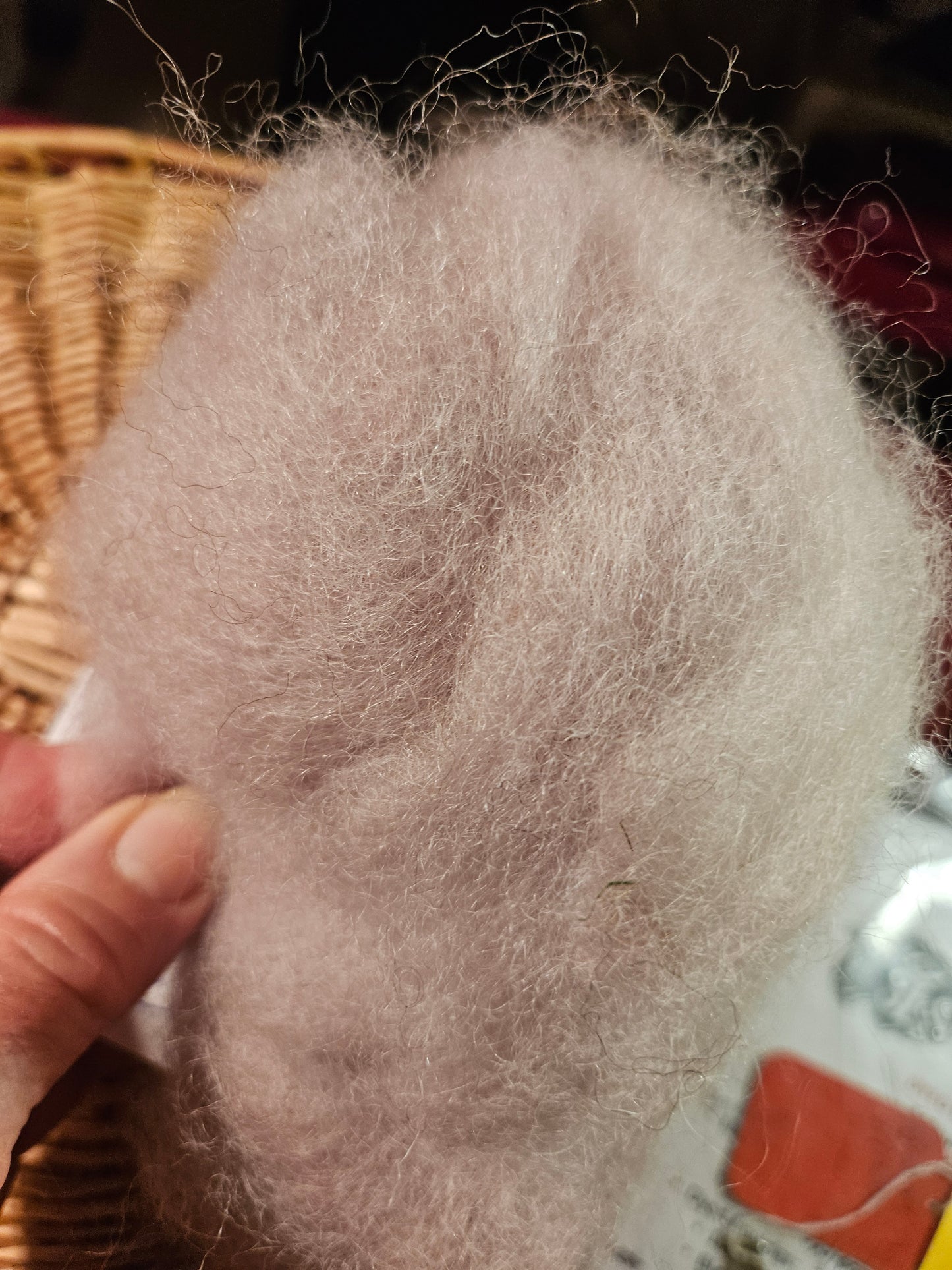 BNRoving Dyed w/ Logwood 100% Romney RRL7- 1.4 ounces