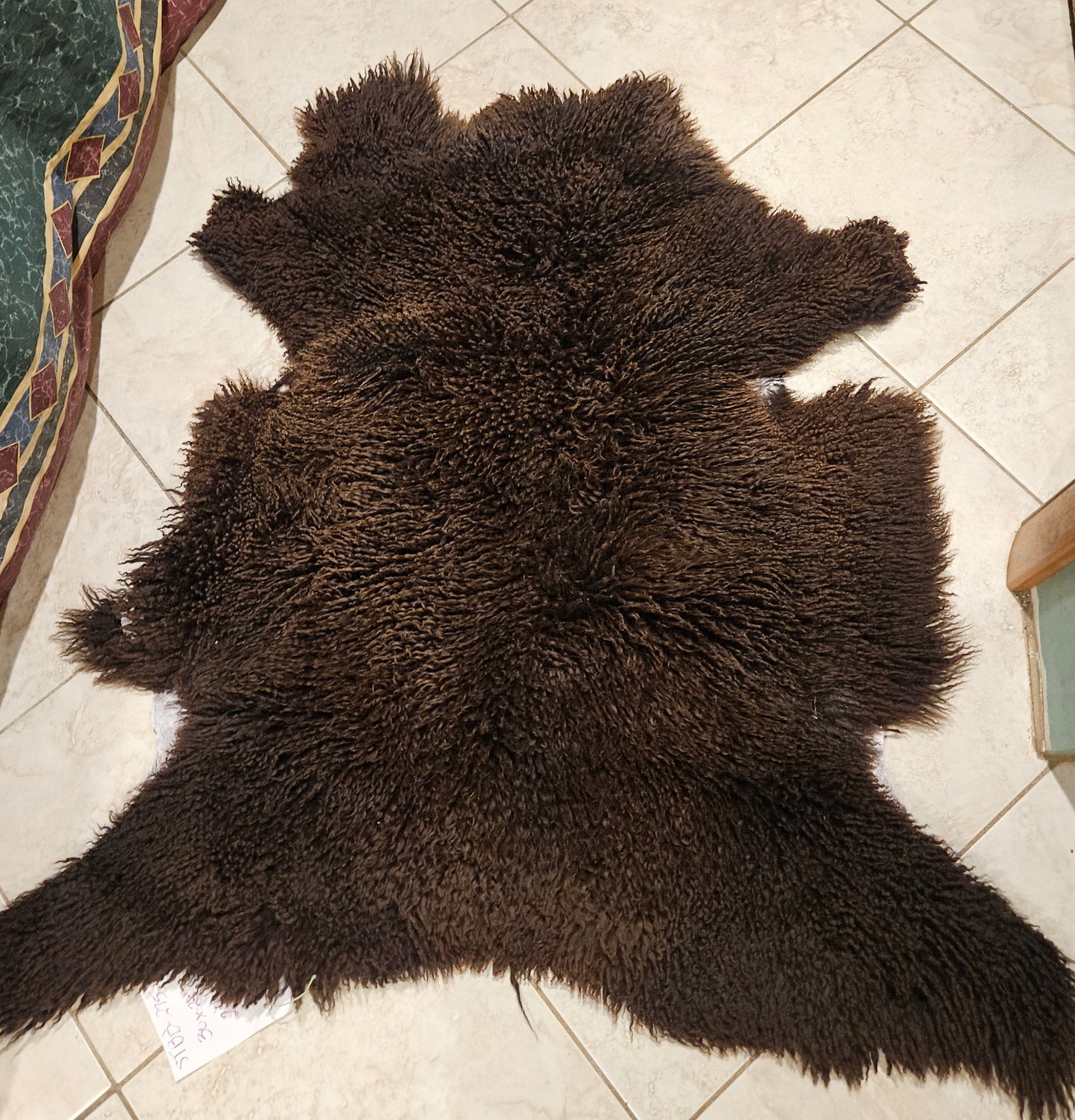 Sheepskin Black Romney STBB275 30 x 28 Inch