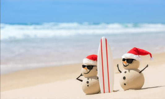 Snowmen On the Beach FIBER ADVENT CALENDER