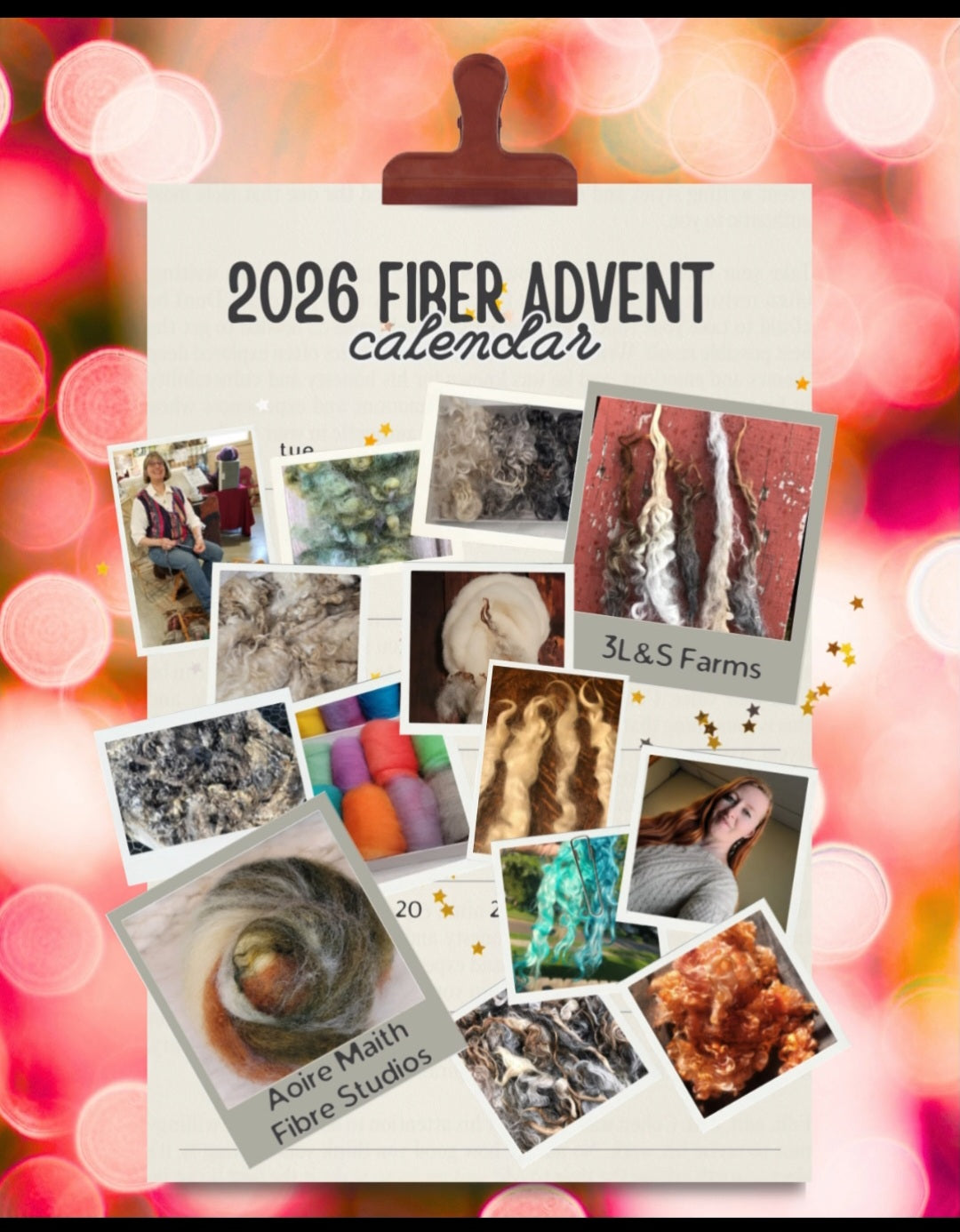 Festive Trees on the Shore FIBER ADVENT CALENDER