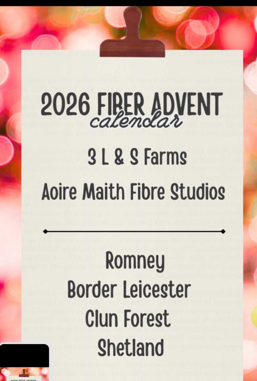 Festive Trees on the Shore FIBER ADVENT CALENDER