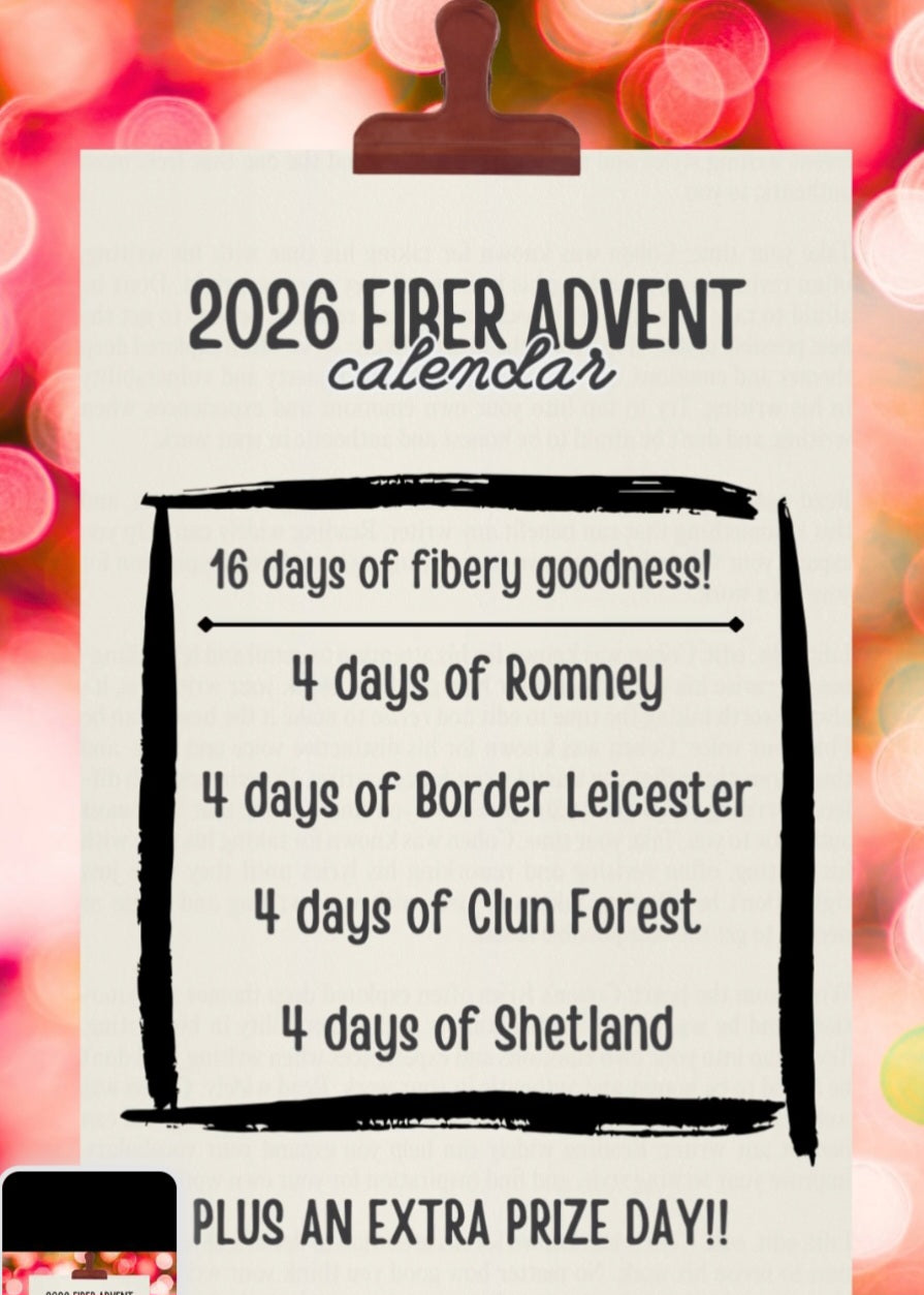 Festive Trees on the Shore FIBER ADVENT CALENDER